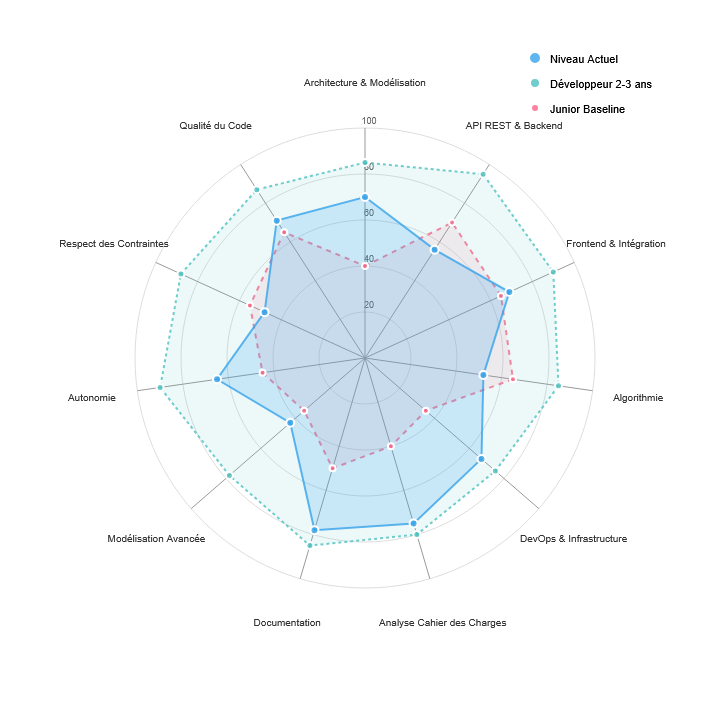 Radar Chart des Compétences